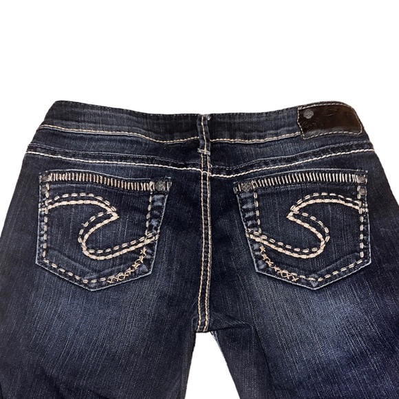 Navy blue bootcut jeans, with beautiful pockets - Picture 2 of 3